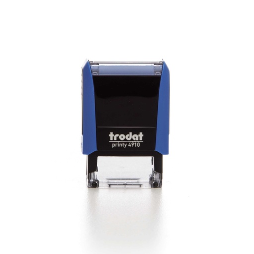 4910 trodat® Printy™ 4.0 text stamp (blue), ink pad black (2 lines)
