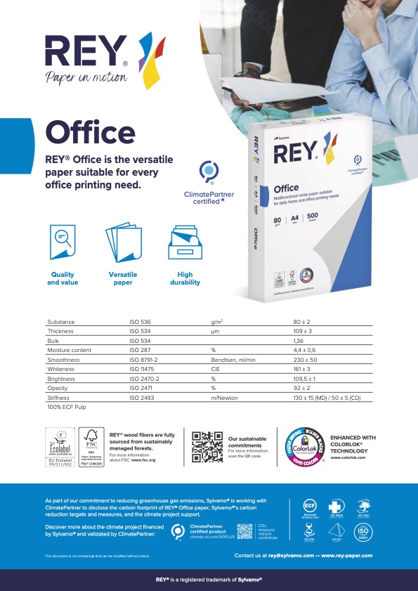 Rey Office Document 80 grs A4
