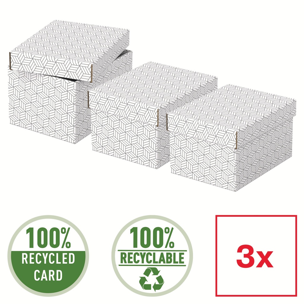 Esselte Home Storage and Gift Box Small, Pack of 3