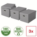 Esselte Home Storage Box Large, Pack of 3