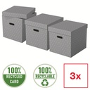 Esselte Home Storage Box Cube, Pack of 3
