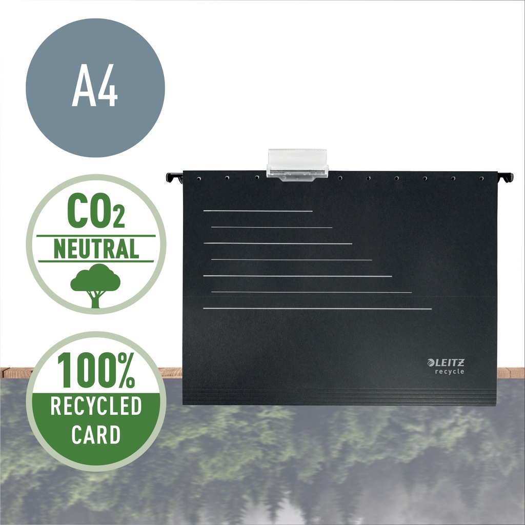 Leitz Alpha® Recycle Card Suspension File, CO2 neutral