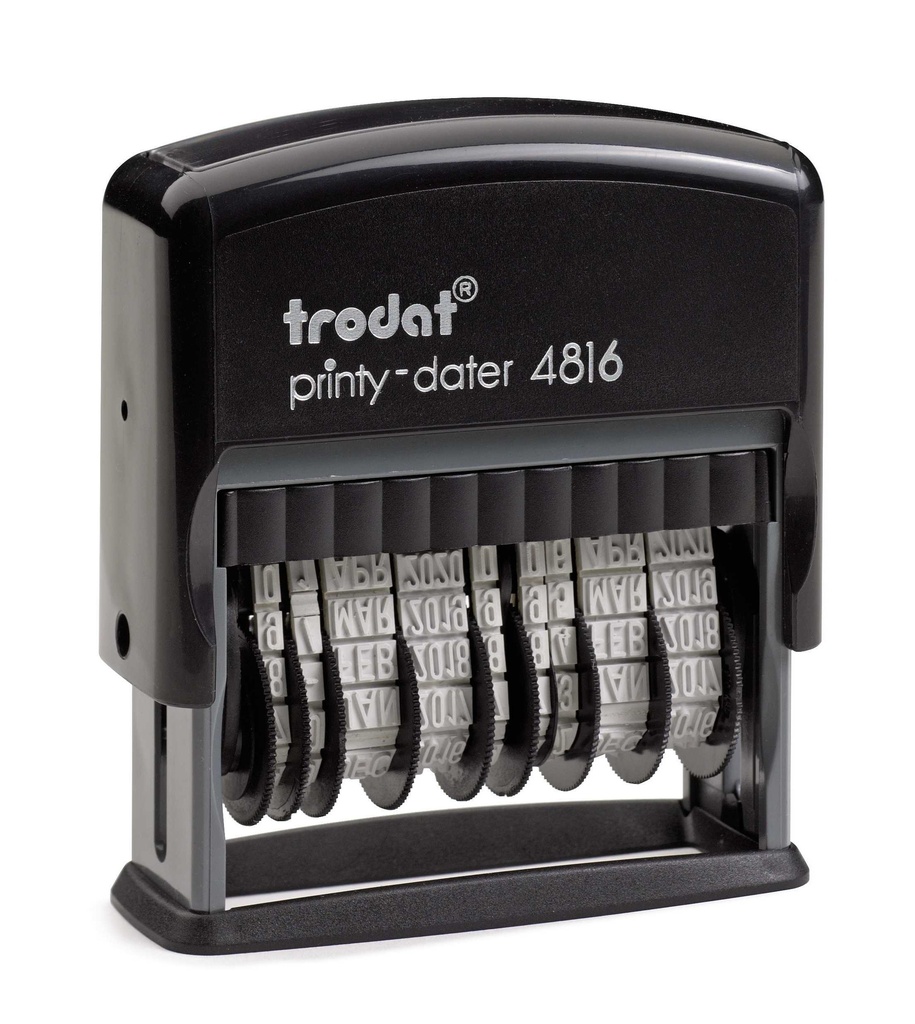 4816 trodat® Printy™ double dateur Anglais, encrage noir