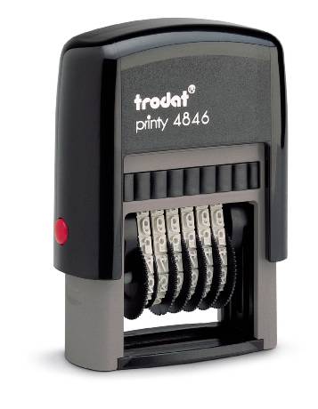 4846 trodat® Printy™ numberer, ink pad black