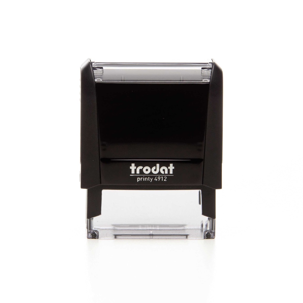 4912 trodat® Printy™ 4.0 tampon texte (noir), encrage noir (4 lignes)