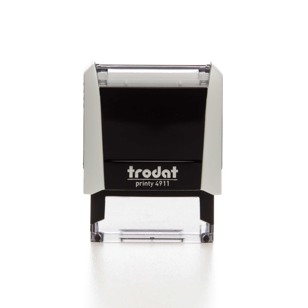 4911 trodat® Printy™ 4.0 text stamp (white), ink pad black (3 lines)