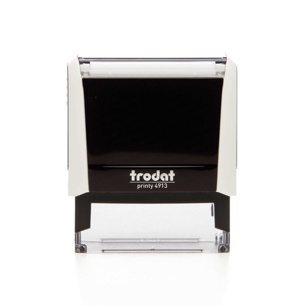 4913 trodat® Printy™ 4.0 tampon texte (blanc), encrage noir (5 lignes)