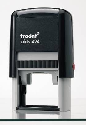 4941 trodat® Printy™ text stamp, ink pad black (5 lines)