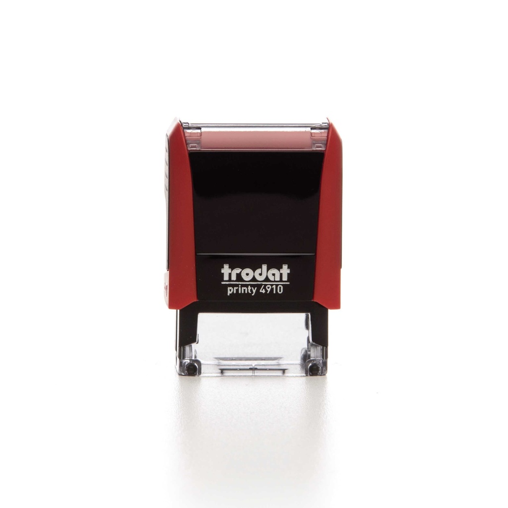 4910 trodat® Printy™ 4.0 text stamp (red), ink pad black (2 lines)