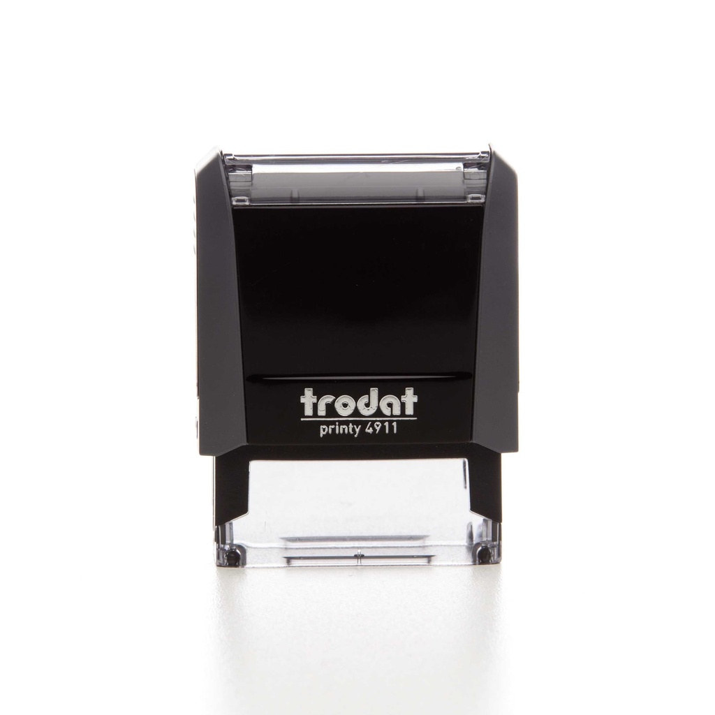 4911 trodat® Printy™ 4.0 text stamp (grey), ink pad black (3 lines)