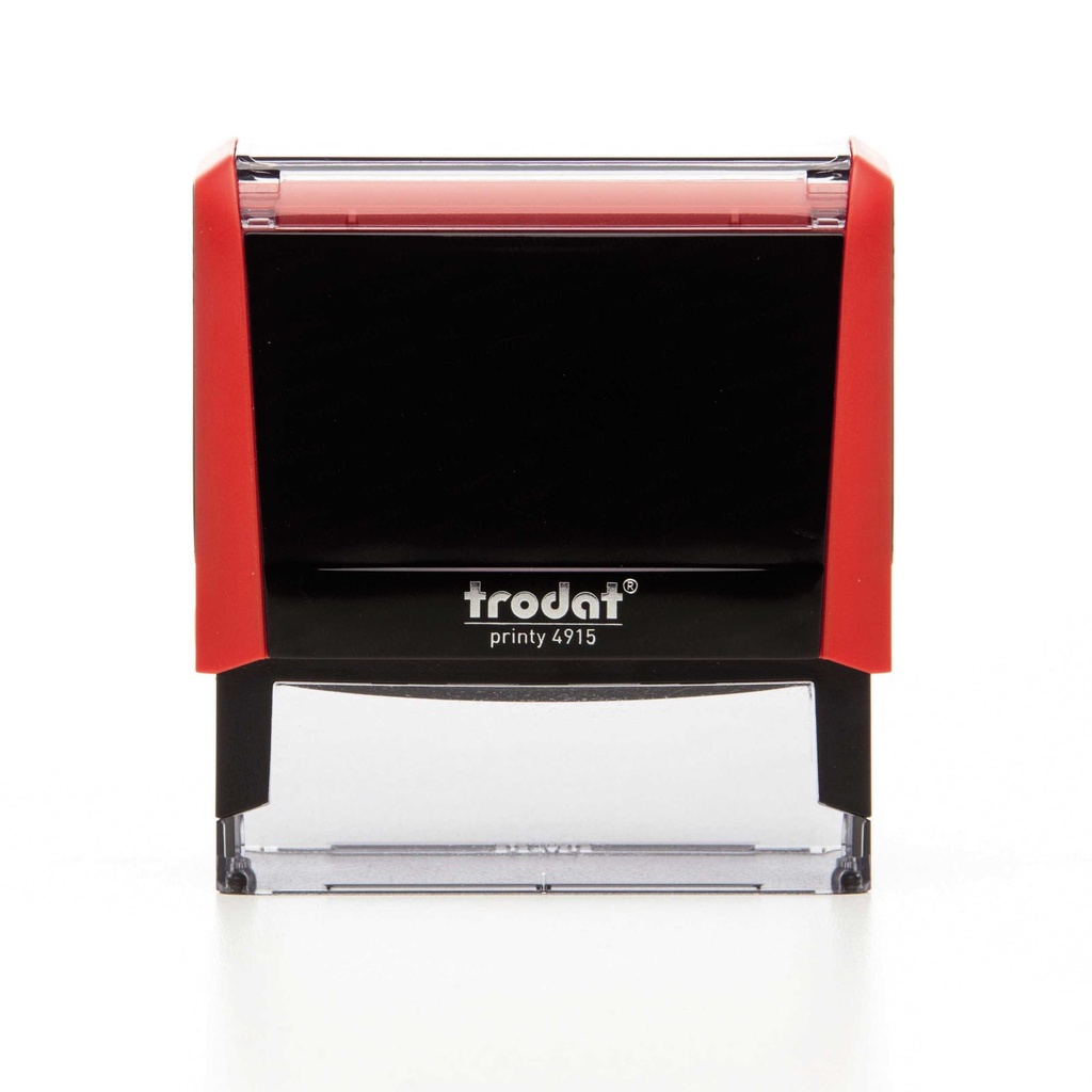 4915 trodat® Printy™ 4.0 text stamp (red), ink pad black (6 lines)