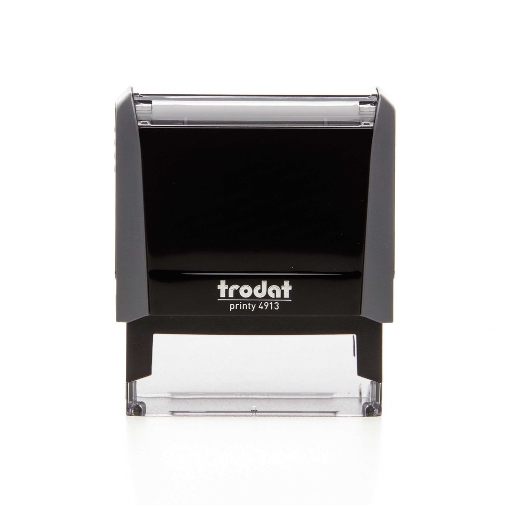 4913 trodat® Printy™ 4.0 tampon texte (gris), encrage noir (5 lignes)