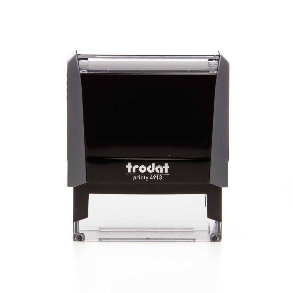 4913 trodat® Printy™ 4.0 text stamp (grey), ink pad black (5 lines)