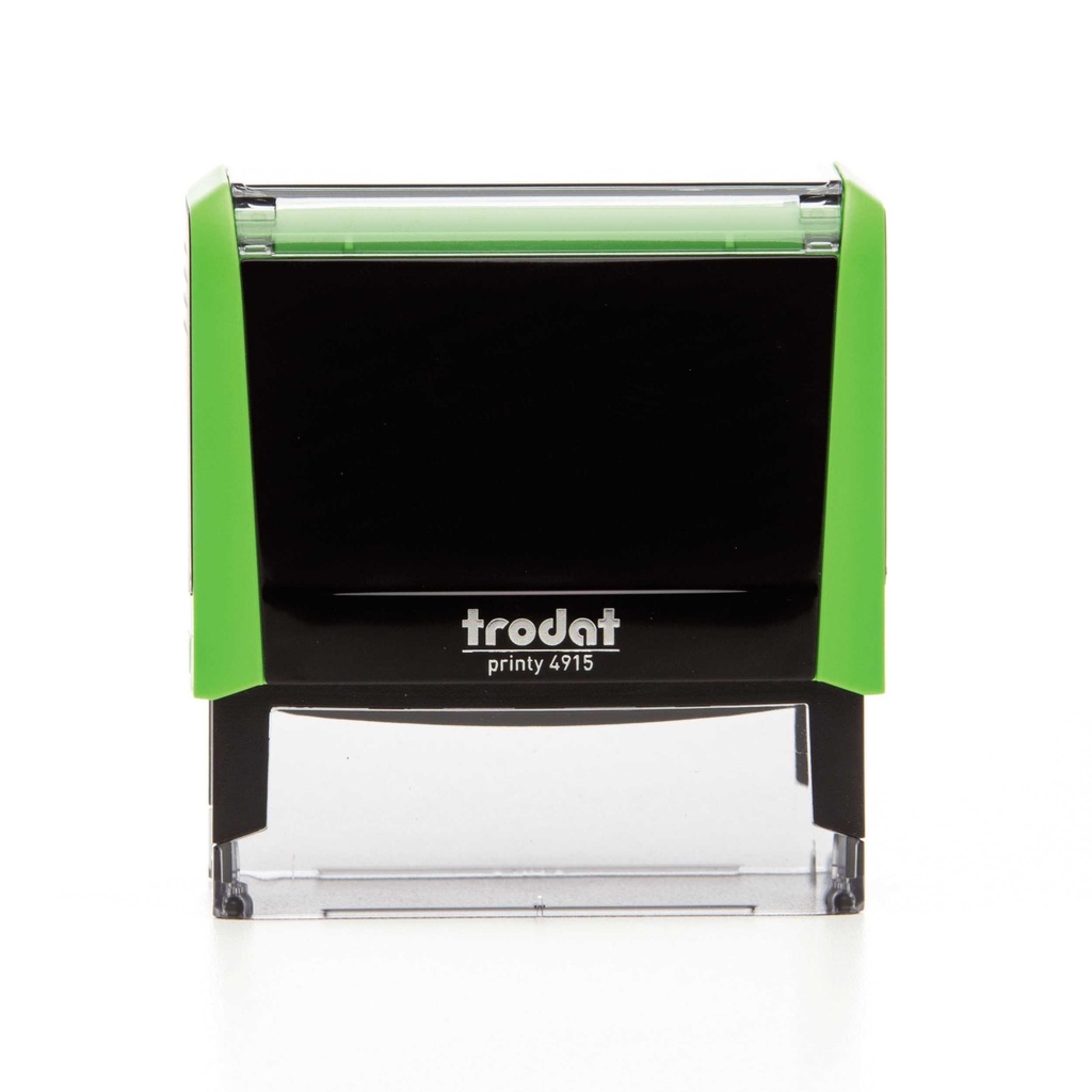 4915 trodat® Printy™ 4.0 text stamp (green), ink pad black (6 lines)
