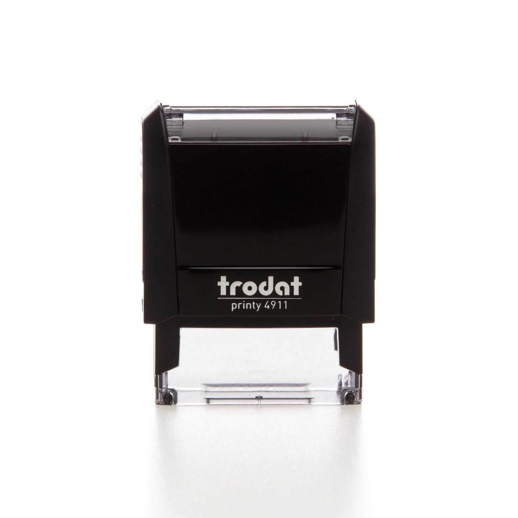 4911 trodat® Printy™ 4.0 text stamp (black), ink pad black (3 lines)