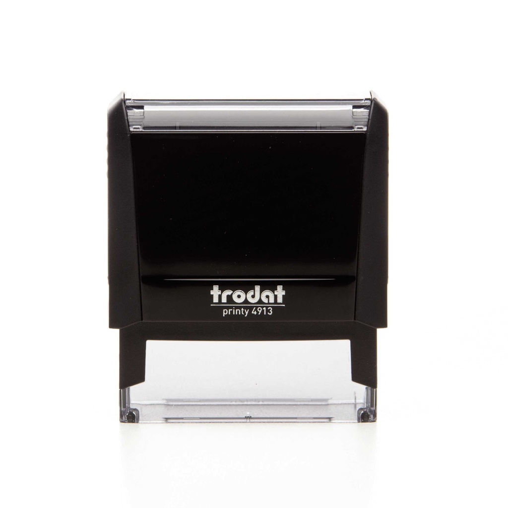 4913 trodat® Printy™ 4.0 text stamp (black), ink pad black (5 lines)