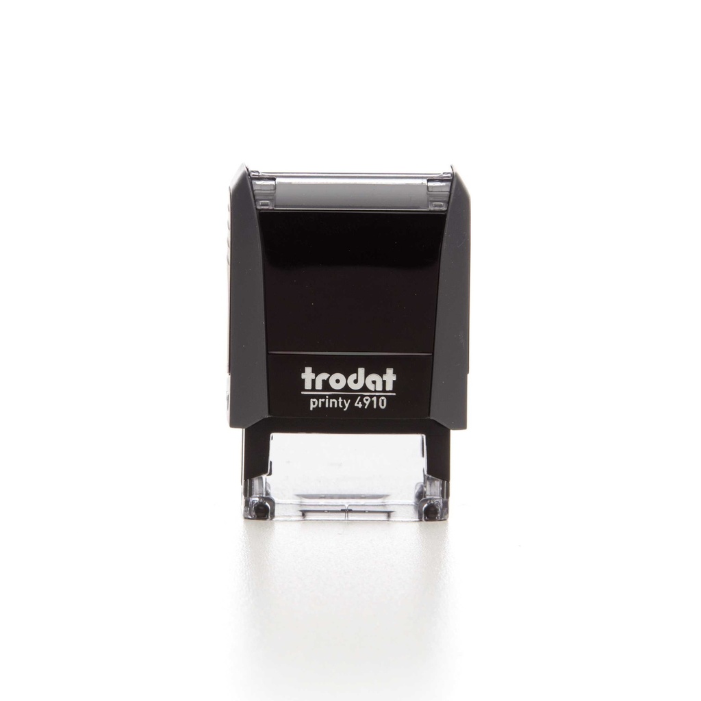 4910 trodat® Printy™ 4.0 text stamp (grey), ink pad black (2 lines)