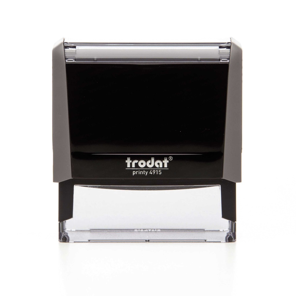 4915 trodat® Printy™ 4.0 text stamp (grey), ink pad black (6 lines)