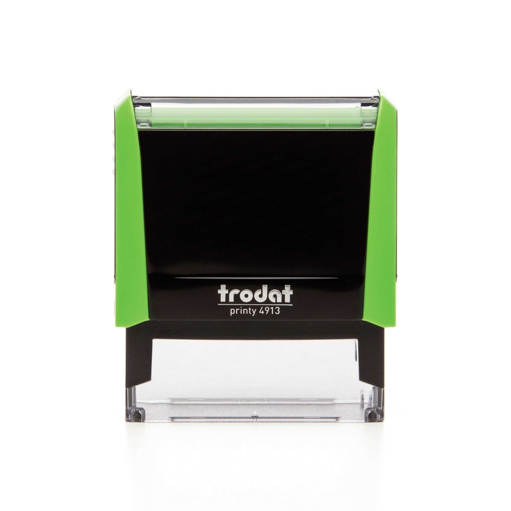 4913 trodat® Printy™ 4.0 tampon texte (vert), encrage noir (5 lignes)
