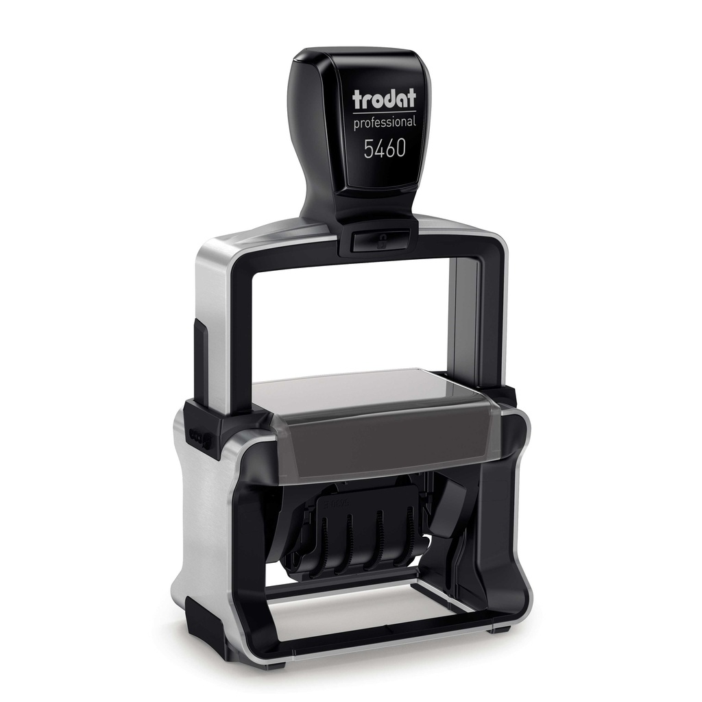 5460 trodat® Professional™ 4.0 dateur Français avec texte, encrage noir (3 + 3 lignes)