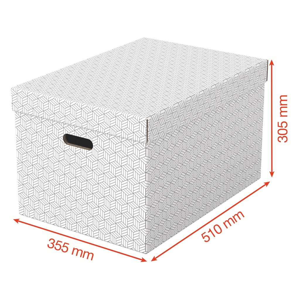 Boîte de rangement pour la maison Esselte, format medium, lot de 3