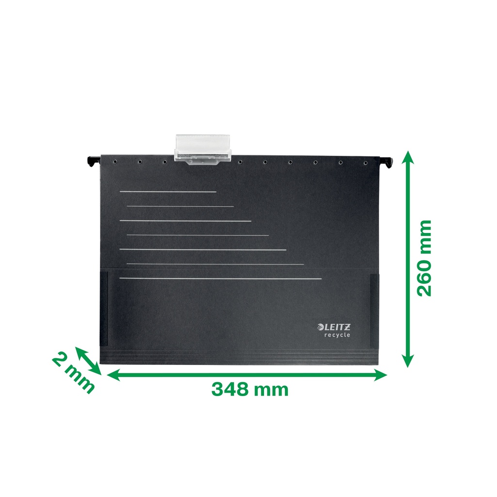 Leitz Alpha® Recycle Kartonnen Hangmap met balg, Klimaatneutraal