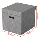 Boîte de rangement pour la maison Esselte, format medium, lot de 3