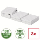 Boîte de rangement pour la maison Esselte, format medium, lot de 3