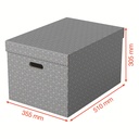 Boîte de rangement pour la maison Esselte, format medium, lot de 3