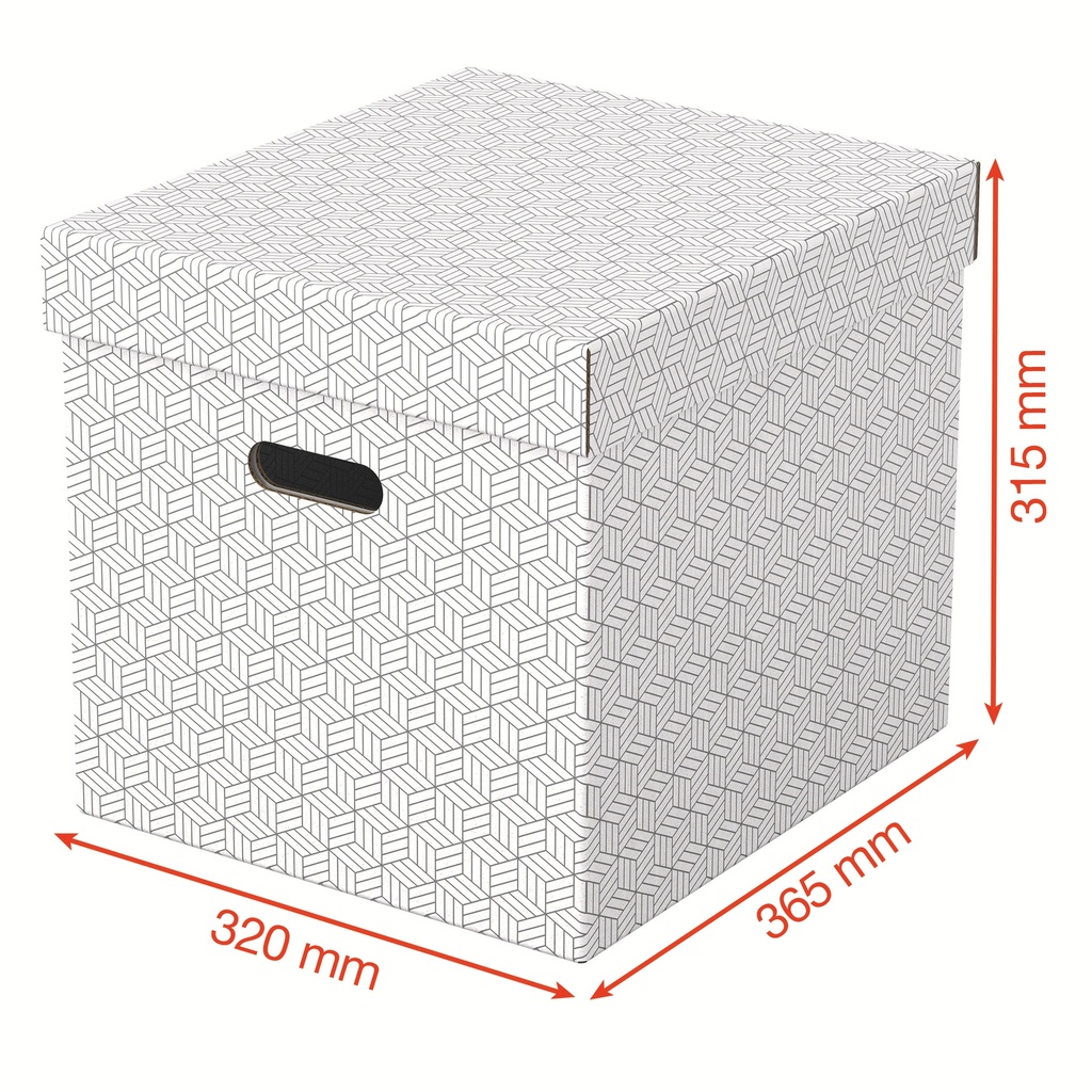 Boîte de rangement pour la maison Esselte, format medium, lot de 3