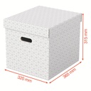 Boîte de rangement pour la maison Esselte, format medium, lot de 3