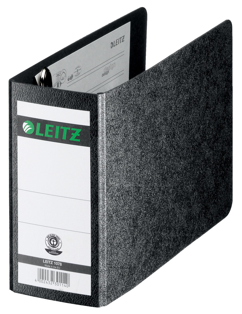 Classeur en carton Leitz 180°, noir