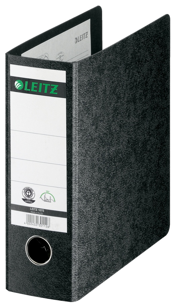 Classeur en carton Leitz 180°, noir