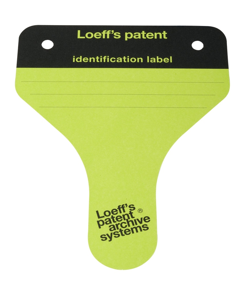 Loeffs ETIQUETTES D´ARCHIVAGE VERTES 100 PK