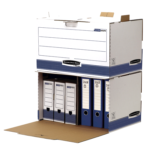 Bankers Box® System storage container white/blue