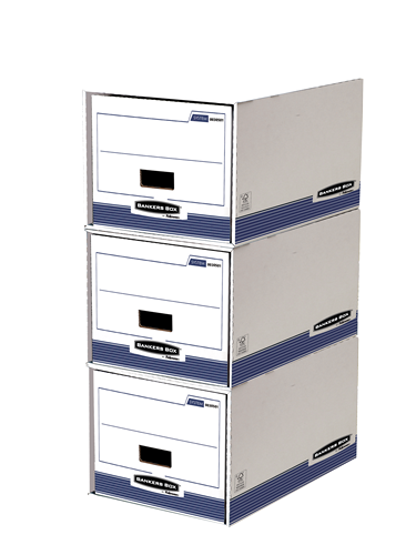 Bankers Box® System storage drawer A4 white/blue