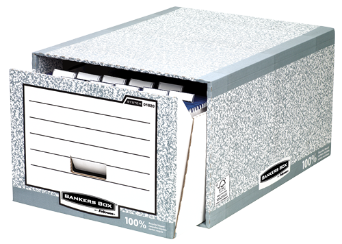 Bankers Box® System storage drawer foolscap grey