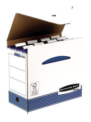 Bankers Box® System suspension file case white/blue