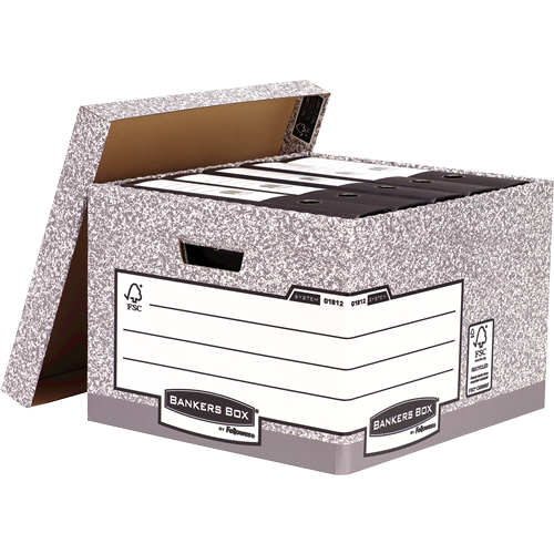 Bankers Box® System large heavy duty R-Kive box grey