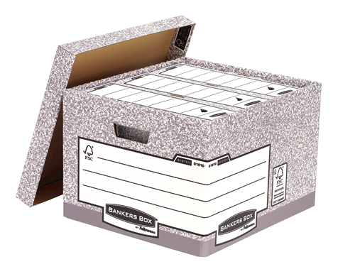 Bankers Box® System large storage box grey 2 pk
