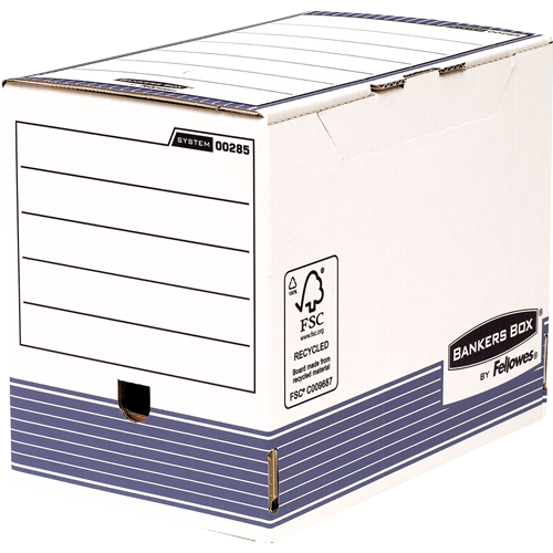 Bankers Box® System transfer file A4 200 mm white/blue
