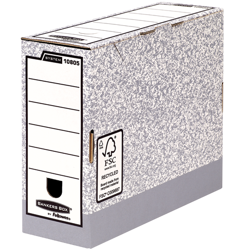 Bankers Box® System transfer file A4 100 mm grey