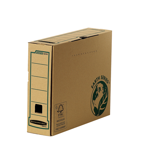 Bankers Box® Earth Series 80 mm A4 transfer file brown