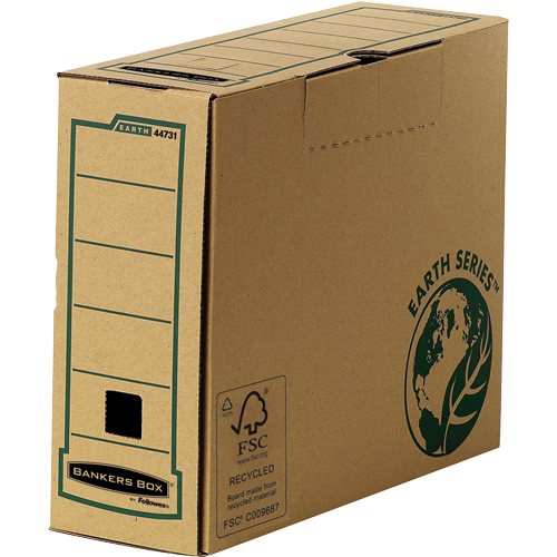 Bankers Box® Earth Series 100 mm A4+ transfer file brown 20 pk