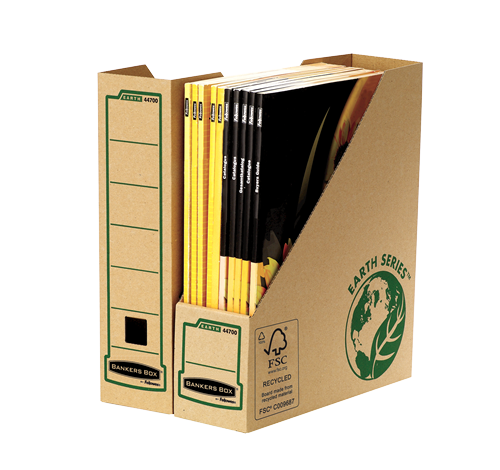 Bankers Box® System Earth series A4 magazine file brown