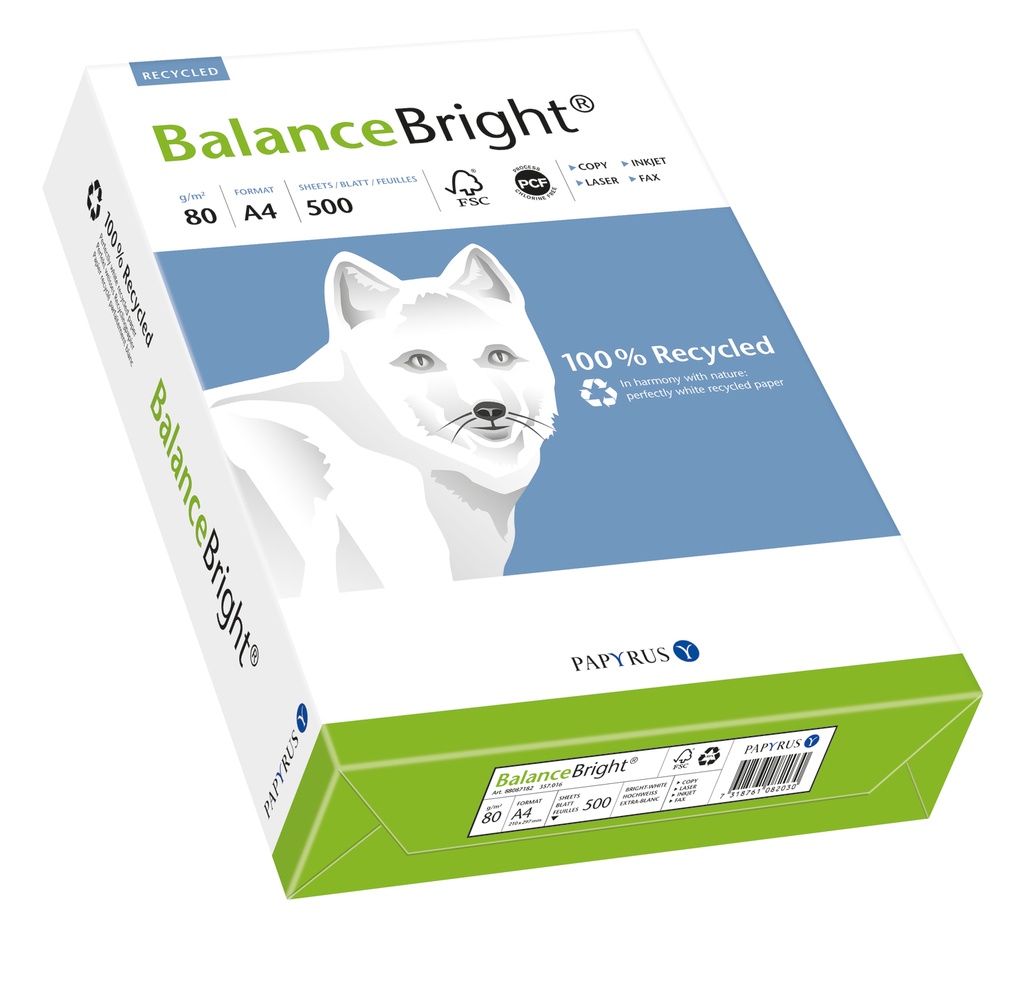 Balance Bright 100% recycled 80 grs A4