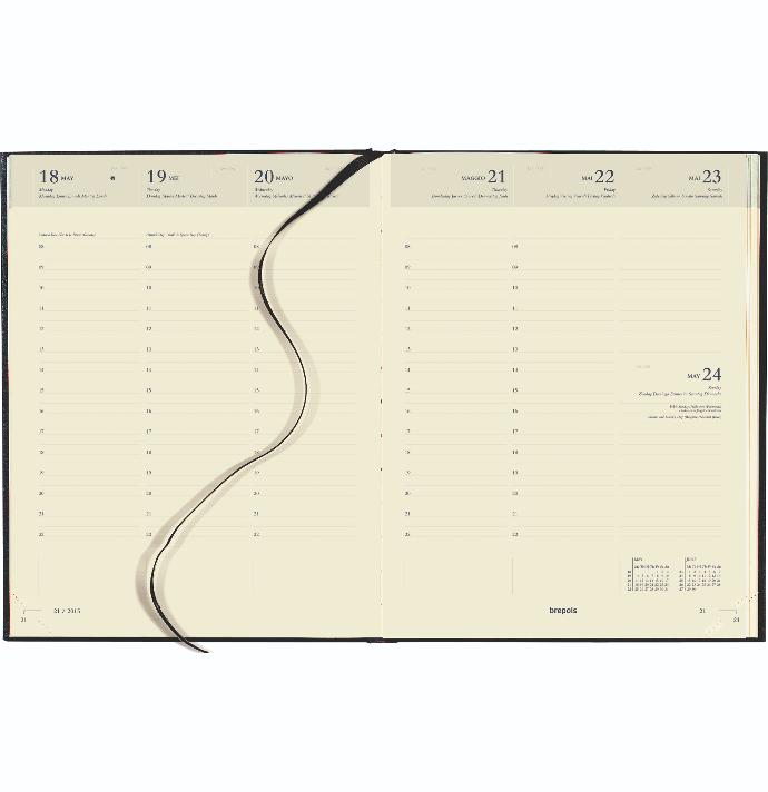 Bureau agenda Concorde weekoverzicht, chamois papier