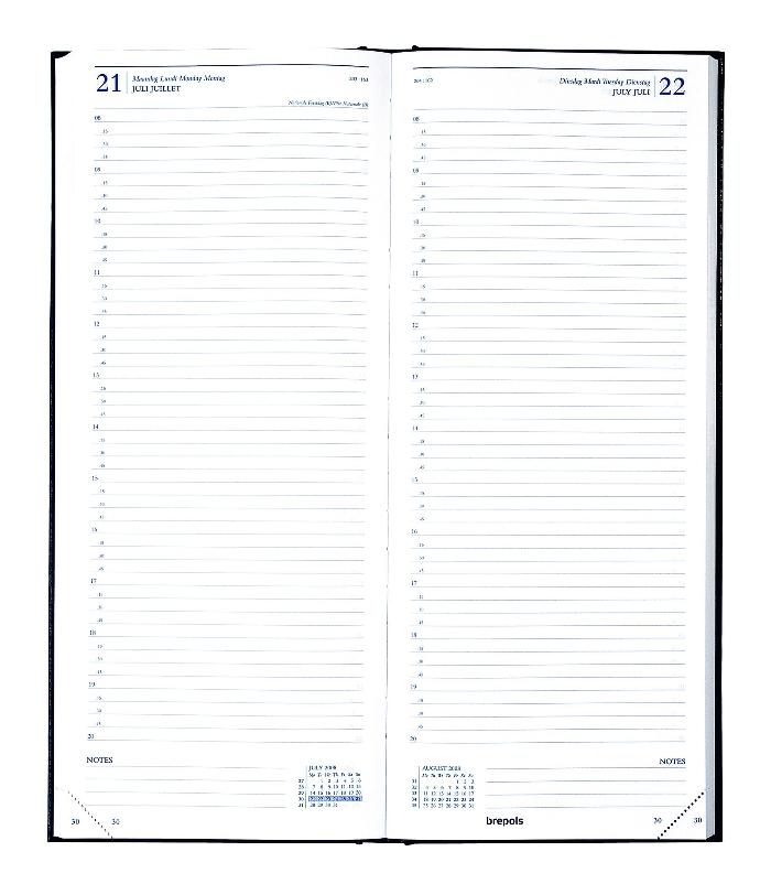 Office diary Saturnus 1 day a page, white paper