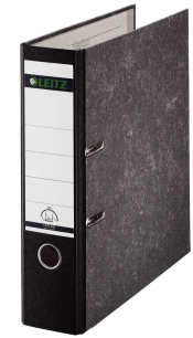 Leitz 180° Lever Arch File Classic Marbled, CO2 neutral, 100% recycled card