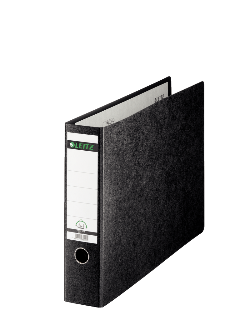 Leitz 180° lever arch file hardboard black marbled A3 oblong